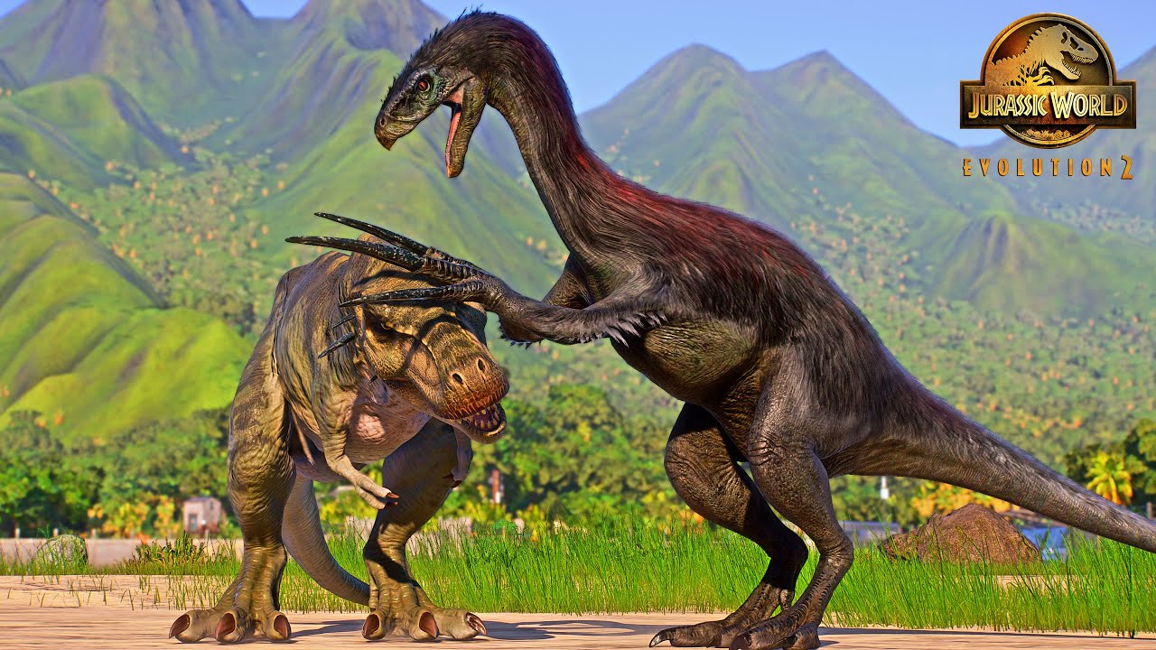 Therizinosaur vs Carnivorous Dinosaurs | Jurassic World Evolution 2