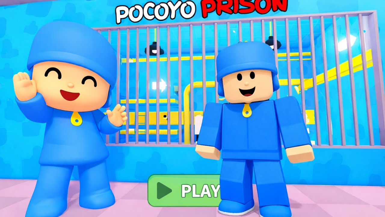 BaconPlays Escapes POCOYO PRISON RUN!🔵😱