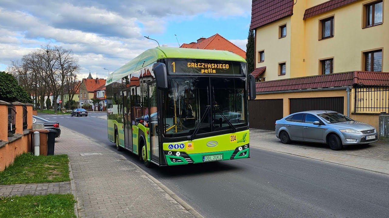 [🇵🇱PL] MZK Bolesławiec - Solaris Urbino 9 IV LE Electric #204 - [🚍1➡️GAŁCZYŃSKIEGO PĘTLA]