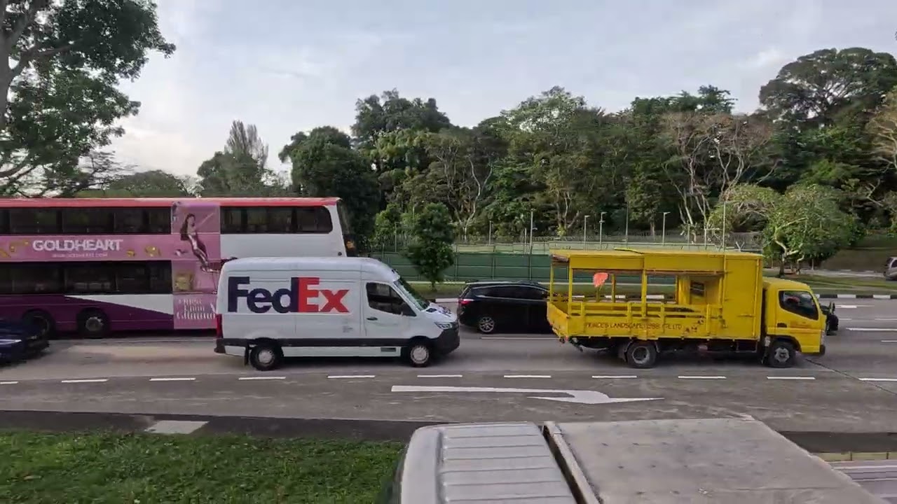 [4K] Singapore Changi Beach Road Bus View