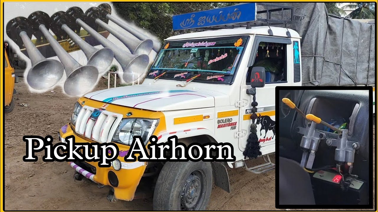 Mahindra bolero pickup airhorn fitting / truck air pressure horn / roots hexa tone horn / 8838043311