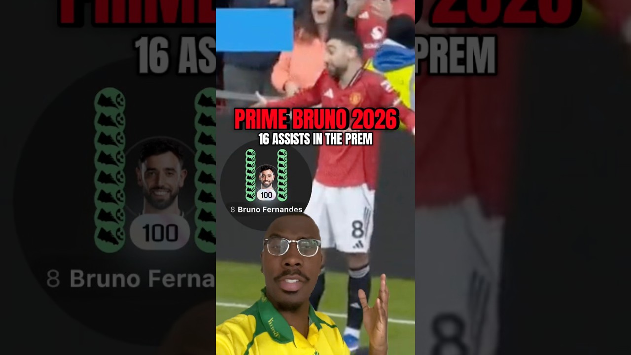 Bruno 16 assists in the Prem, he&rsquo;s in his 2026 PRIME. #fyp #bruno #brunofernades #manchesterunited