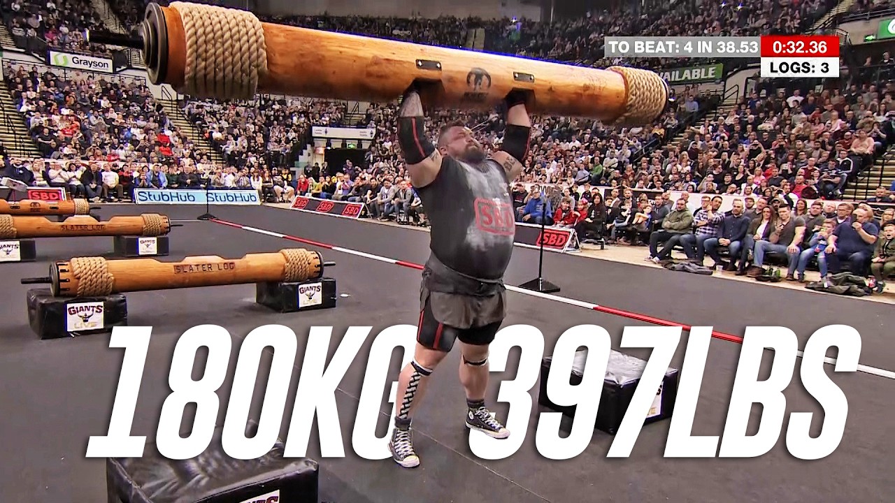 Brutal Log Lift Ladder Can't Be Finished! | Britain's Strongest Man 2018