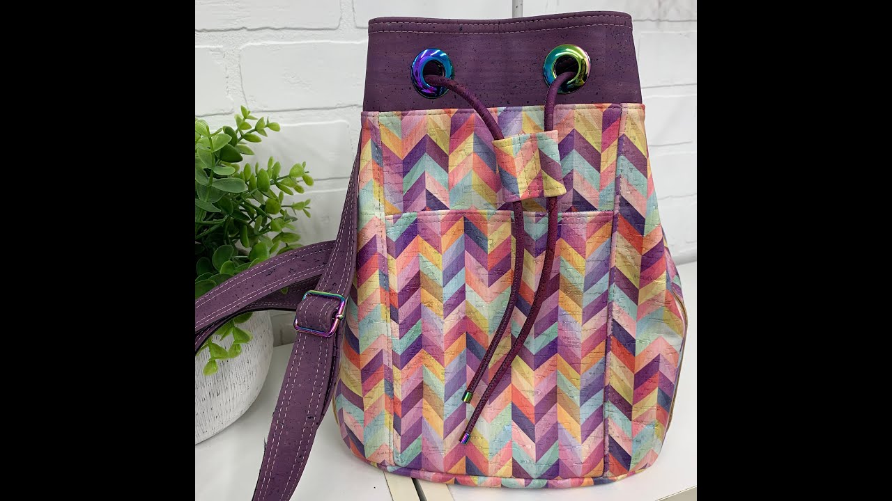 Snap Together Grommets Tutorial featuring the Rue Bucket Bag Pattern