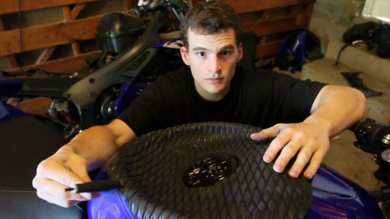 How to Put Grip on a Stuntbike Gas Tank
