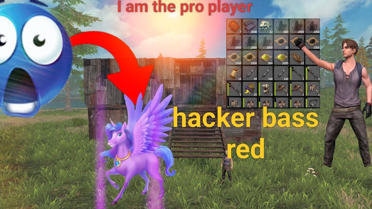 Hacker the bass red #last island of rules survival 😲😲😲