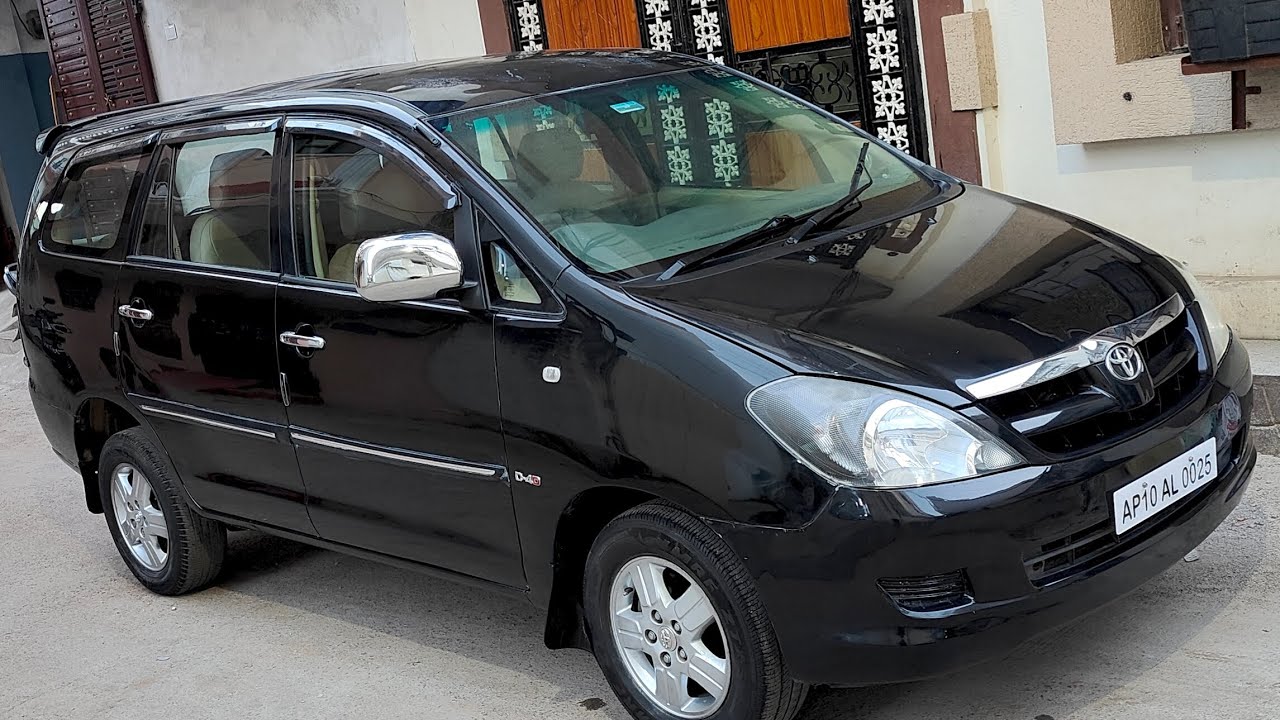 SOLD OUT.   INNOVA 2.5 V TOP END MODEL FOR SALE IN HYDERABAD 7 SEATER CAR #lowbudgetcars #innova 