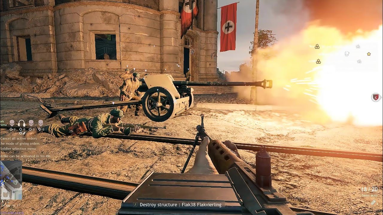 Enlisted: Königsplatz West - Battle of Berlin Gameplay [1080p 60FPS]