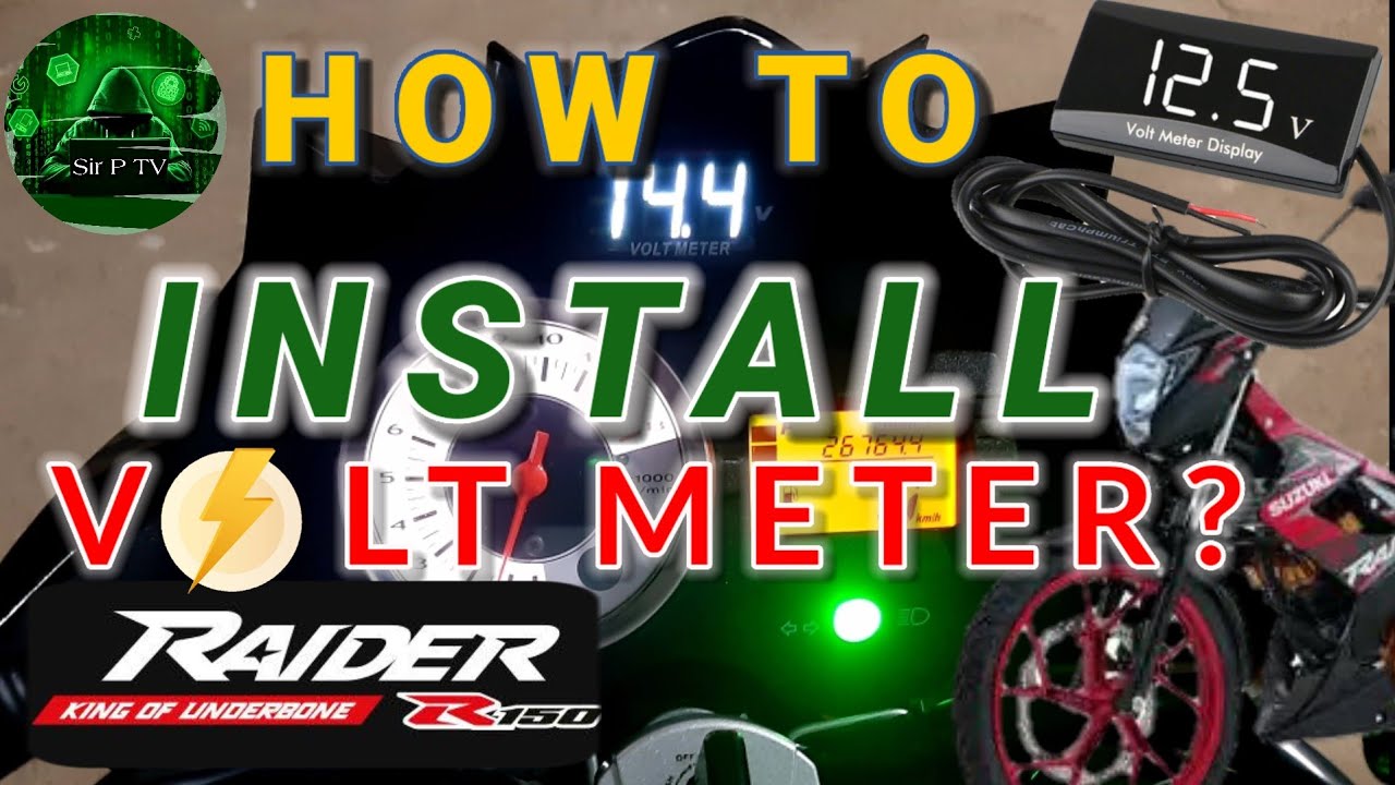 How to Install Voltmeter in Raider 150 | Tagalog Tutorial | DIY by Sir P TV