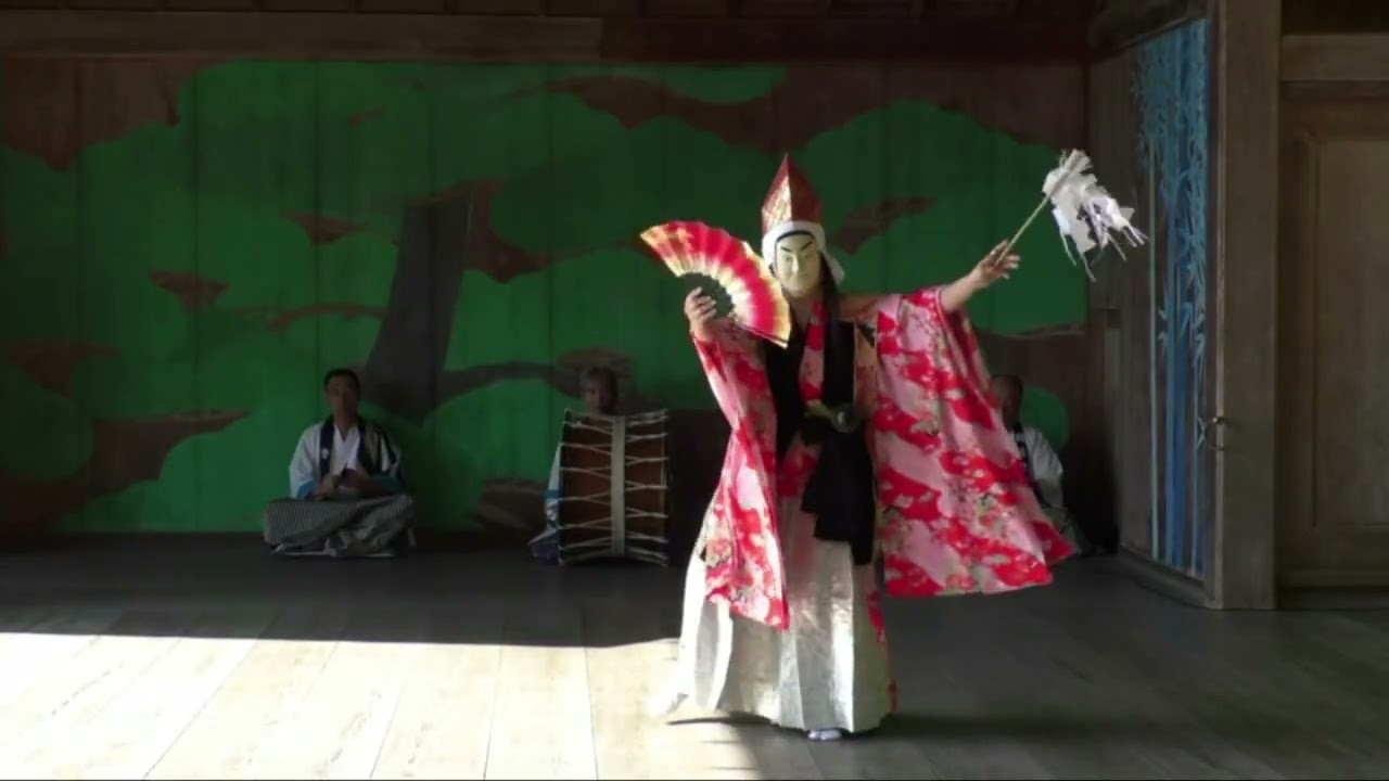 第４回とめ伝承芸能まつり【岡谷地南部神楽】「鶏舞」「五条の橋」
