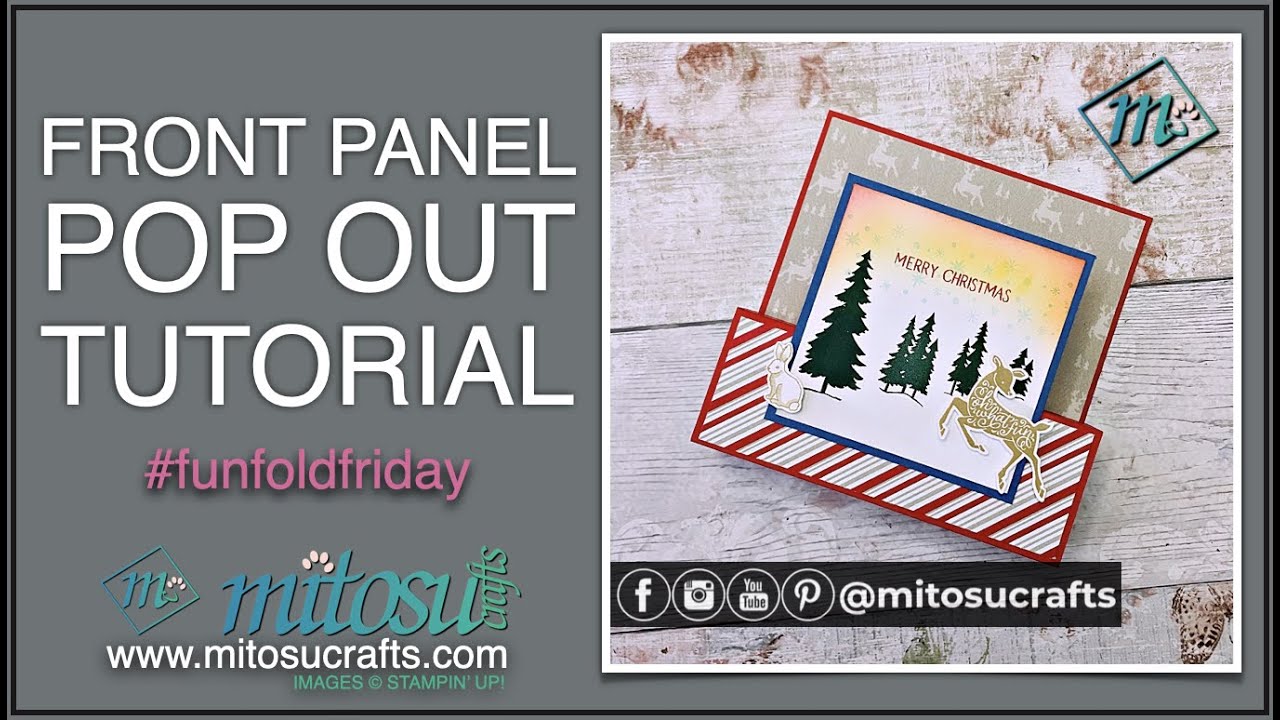 Front Panel Pop Out Step Card | #funfoldfriday