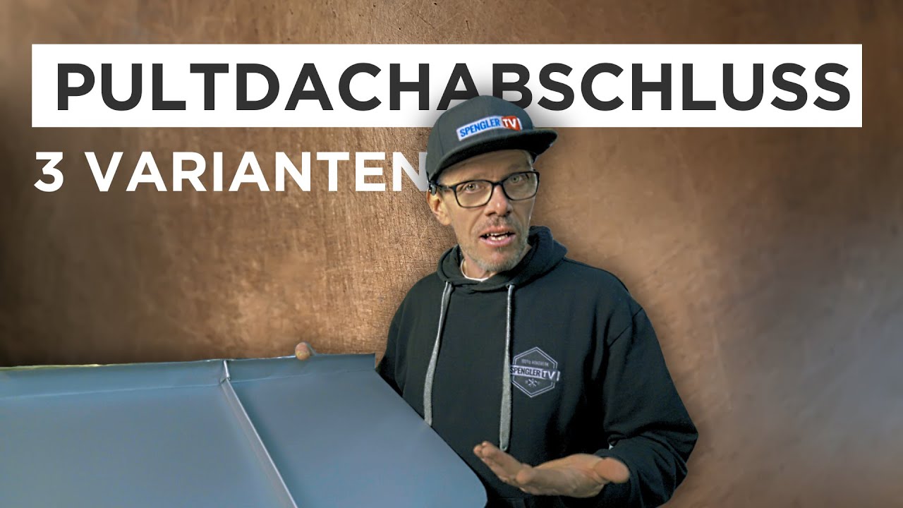 Pultdachabschluss