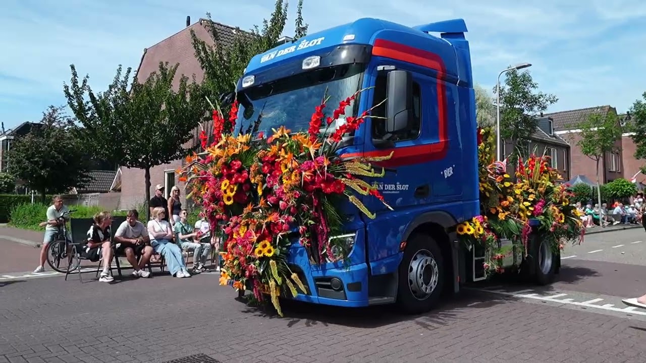 Flower Parade Rijnsburg 10 aug 2024. Bloemencorso Rijnsburg 2024.