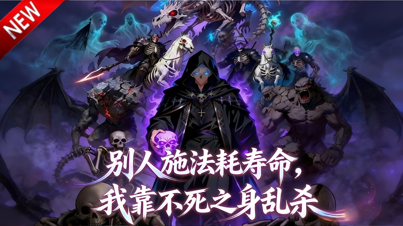 💥【新番上线】穿越游戏异界，觉醒死灵职业，以金手指逆转天命，开启无敌之路！《死灵法师技能氪命？我有不死之身》全集 Multi SUB #热血 #漫剧 #动漫魔女