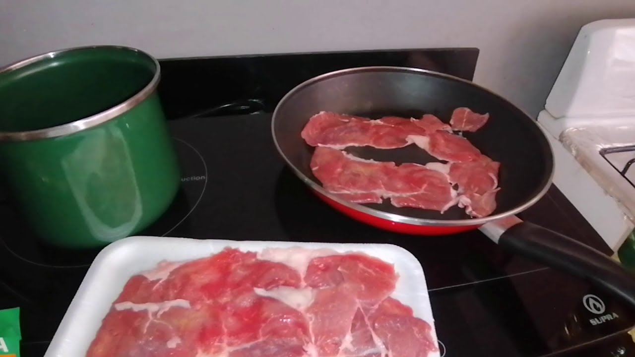 🥩 BISTEC🥩 Y SOPA 🍵 EN PARRILLA DE INDUCCIÓN MAGNÉTICA MARCA SUPRA