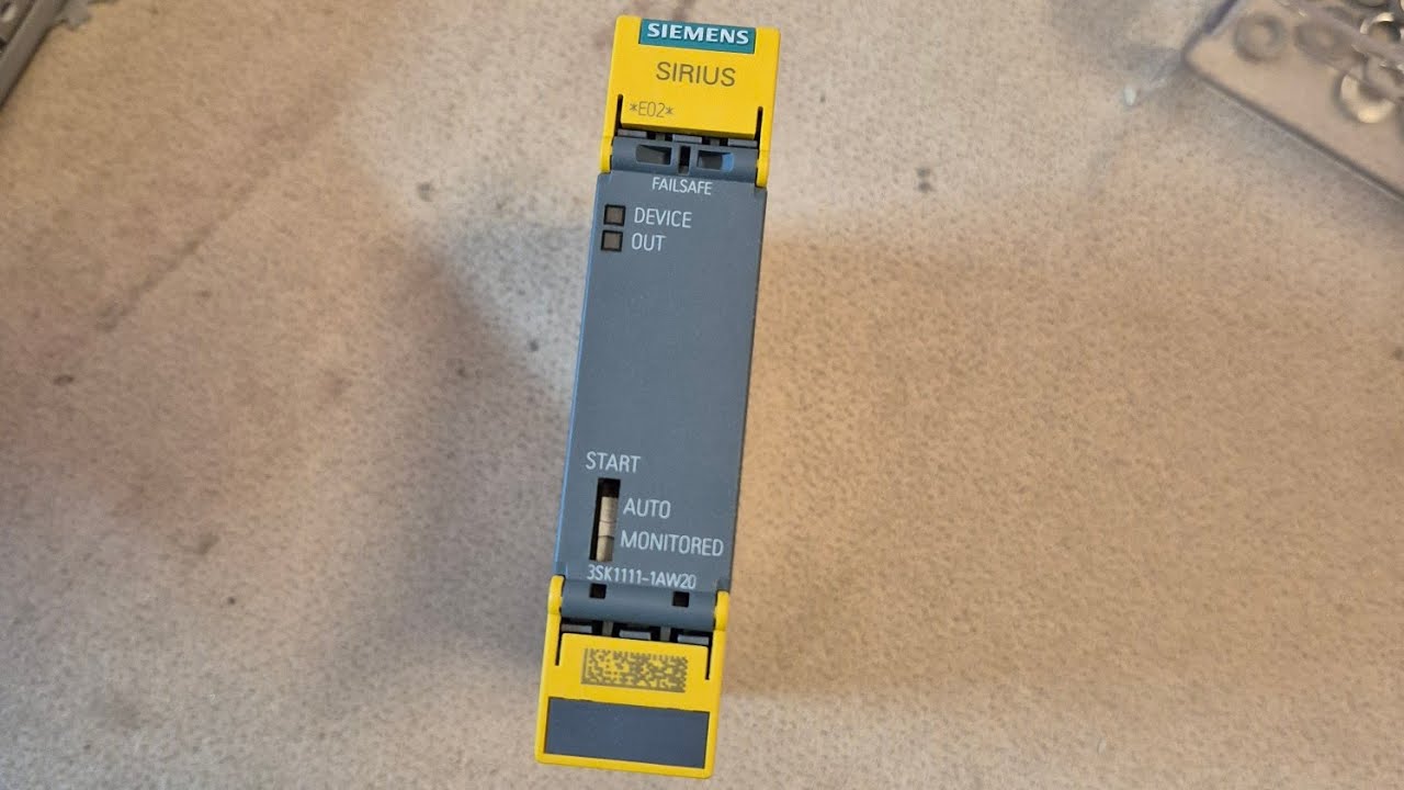 Siemens 3SK1111-1AW20  SIRIUS Güvenlik Rölesi acil stop reset butonu bağlantısı