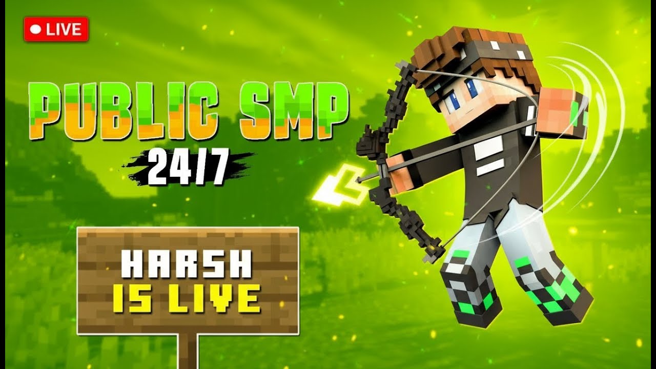 Minecraft SMP LIVE | PUBLIC SMP 24/7 JAVA + BEDROCK | PLAYING IN McFleet #live #minecraft