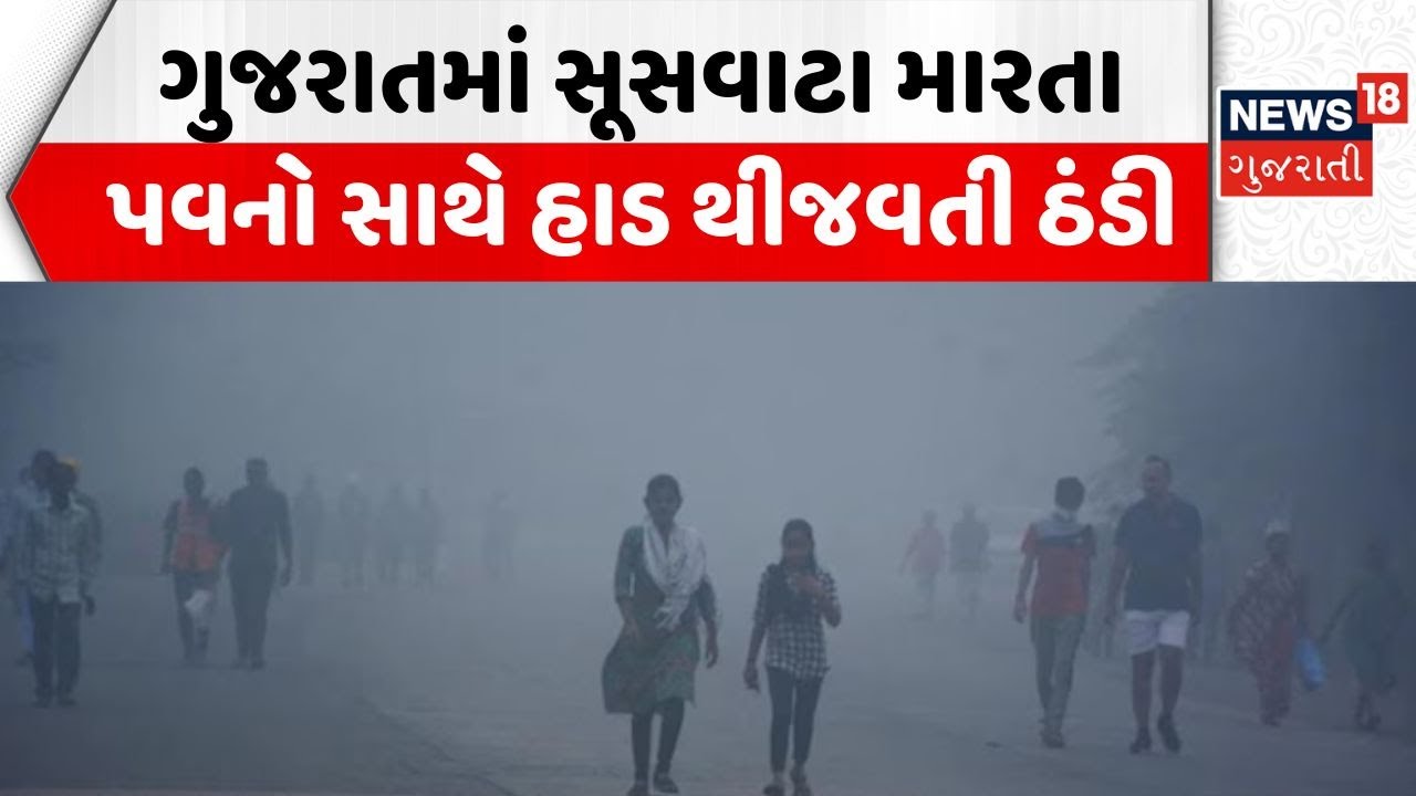 Gujarat Weather Update | ગુજરાતમાં સૂસવાટા મારતા પવનો સાથે હાડ થીજવતી ઠંડી | Weather Forecast