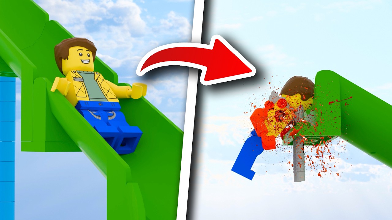 Deadly Slides💀 | Lego Animation