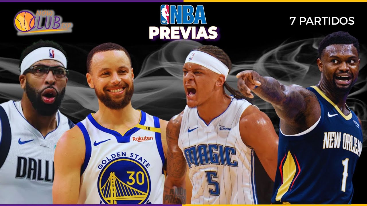 PREVIAS partidos NBA | 22.12.2025 | #62 WARRIORS buscan IMPULSO a PLAYOFFS; PELICANS en RACHA