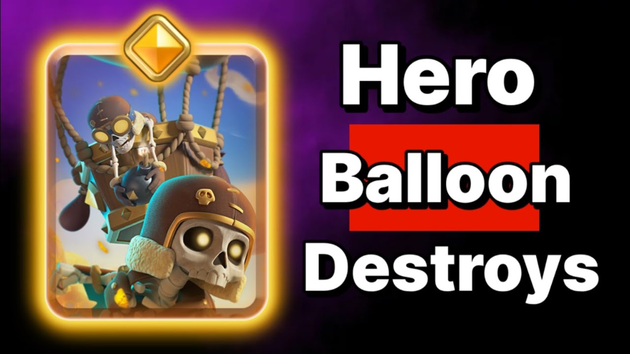 The #1 Best HERO BALLOON Deck In Clash Royale🎈