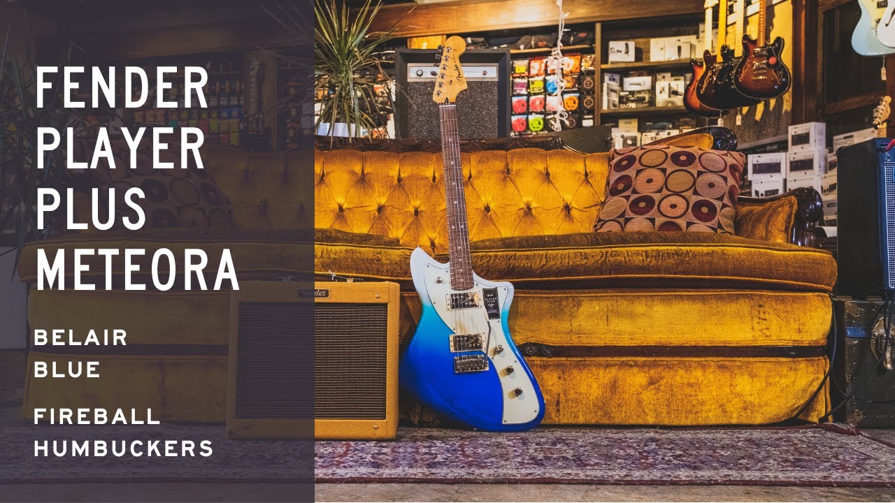 Fender Player Plus Meteora HH Belair Blue | Russo Music Snacks