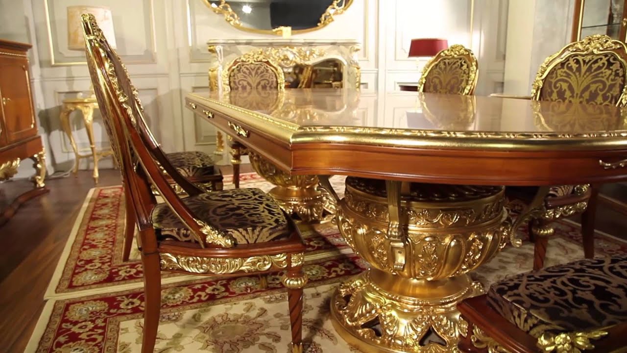 Furniture classic living room Versailles: the luxury of the Louis XVI style in the dining room