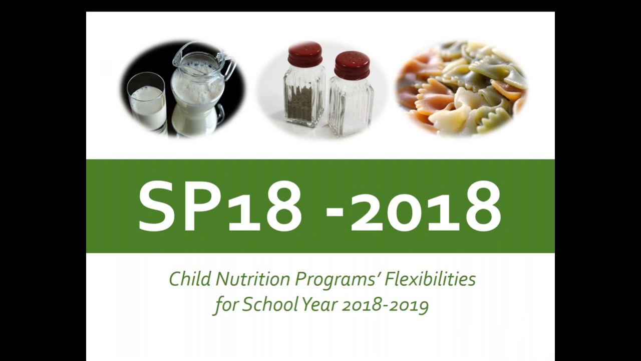 September 2018 National School Lunch & Breakfast Program Monthly Webinar