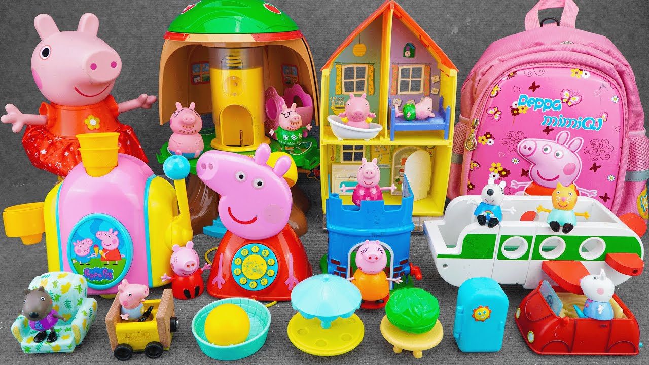 25 Minutes Satisfying With Unboxing Peppa Pig Family Playground, Peppa Pig Toys Collection Review