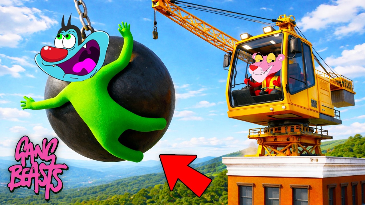 Team OGGY Vs WAVES In GANG BEASTS!
