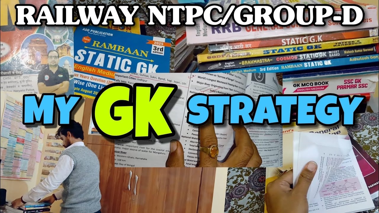 My GK-GS Strategy ✍️📚 | NTPC and Group D Exams l General awareness | 🚂🚃  #groupdexam #ntpc