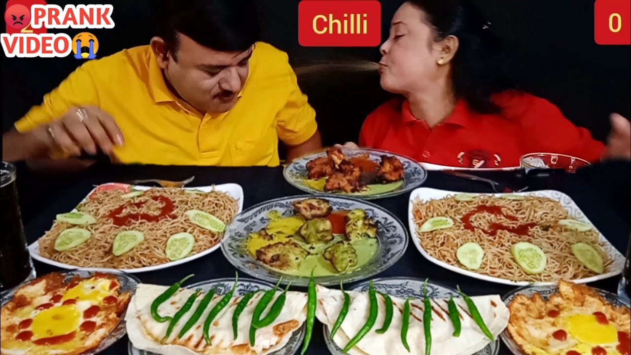 CHALLENGE VIDEO😭 PRANK VIDEO 😱 SPICY🔥🌶 CHOW MEIN🍜 TACOS 🌮 HARIYALI KEBAB🍗🍢 RESHMI 🍢 DOUBLE EGG POACH