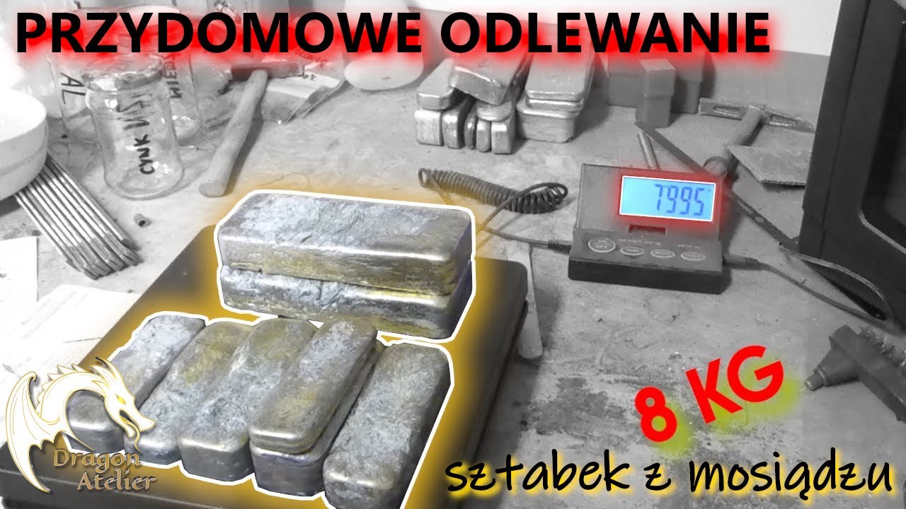 Zamienianie złomu w złoto — tworzenie mosiężnych sztabek z darowizny od subskrybenta