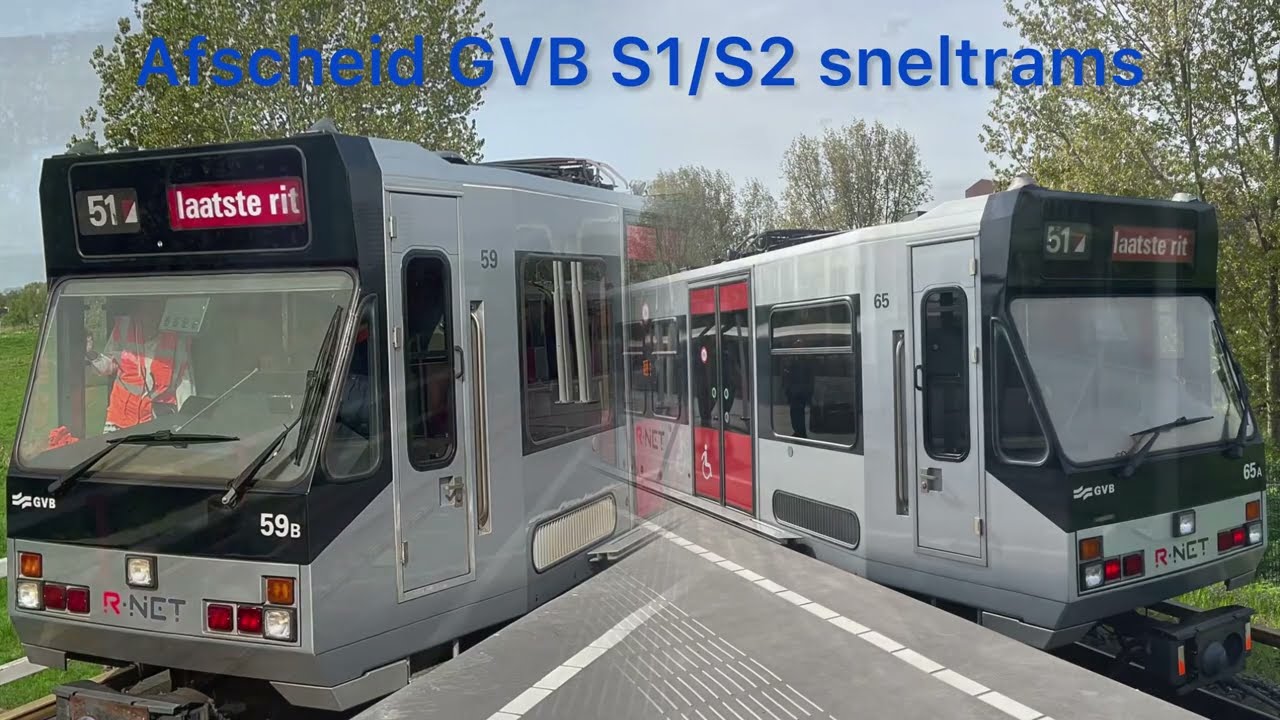 Afscheid GVB S1/S2 Amsterdam Gaasperdam 13-04-2024