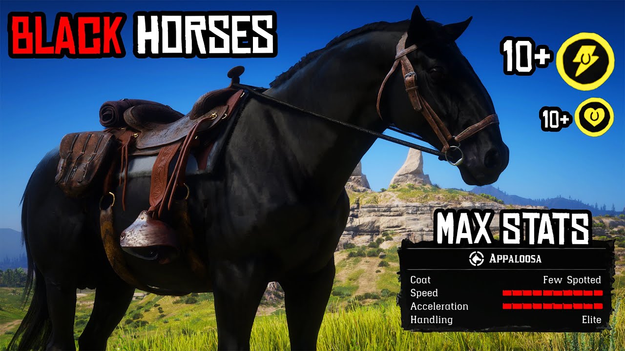 TOP 5 BEST BLACK HORSES IN RED DEAD REDEMPTION 2 ONLINE