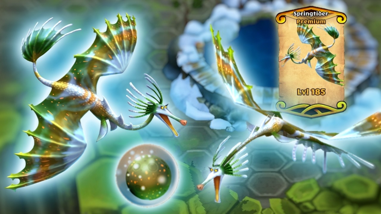 SPRINGTIDER - Max Level 185 — New Premium Tide Glider Showcase | Dragons: Rise of Berk