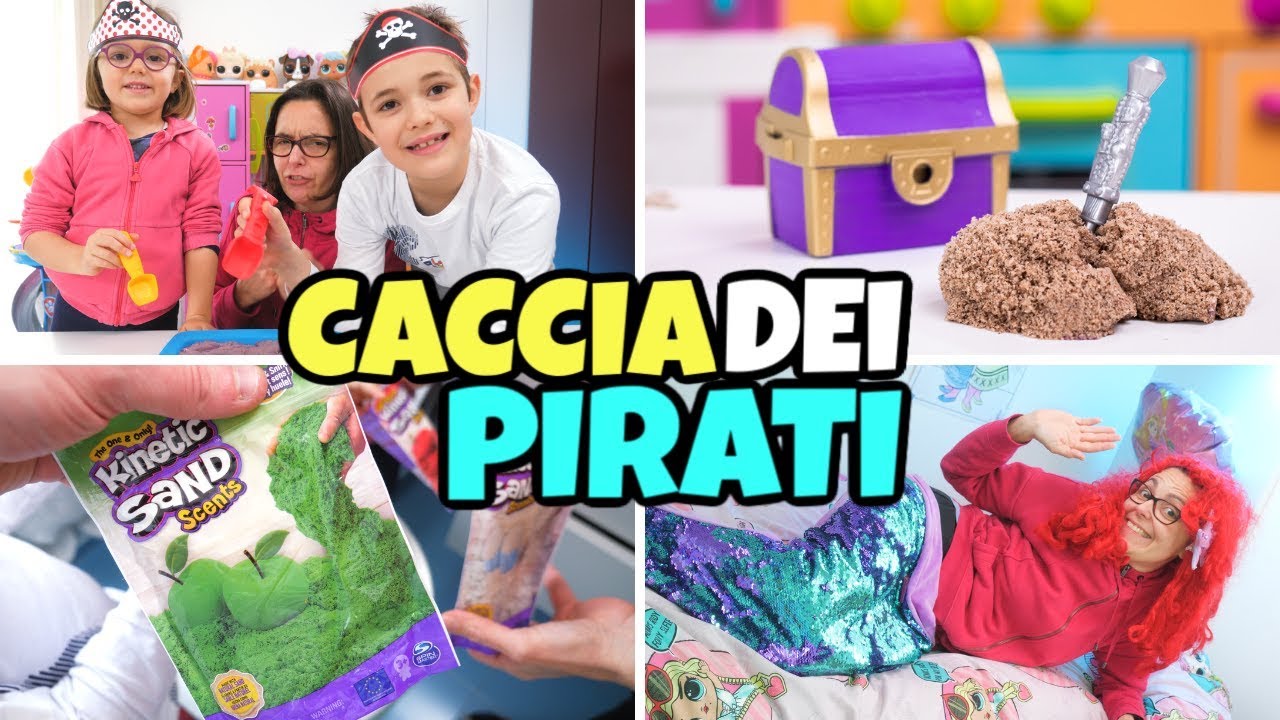 CACCIA AL TESORO DEI PIRATI in Casa con Kinetic Sand