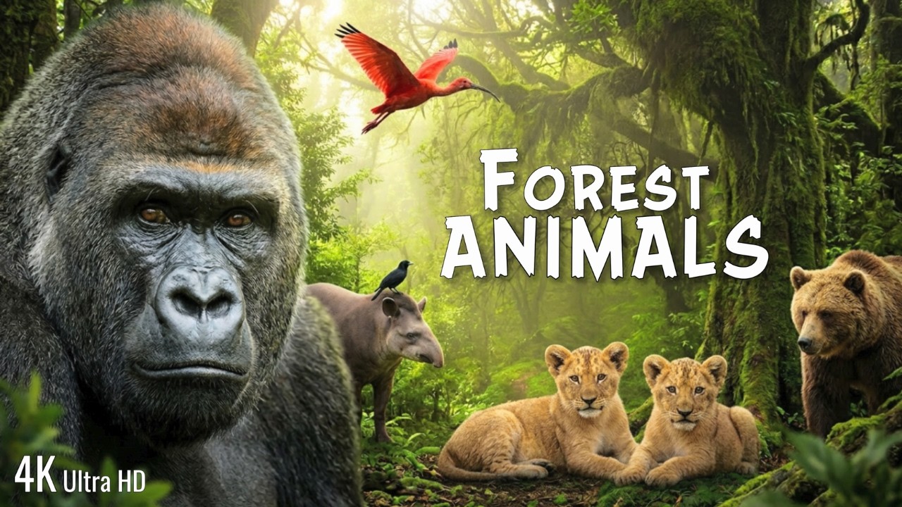 Forest Animals Discovery in 4K | Stunning Wildlife & Nature Relaxation Film