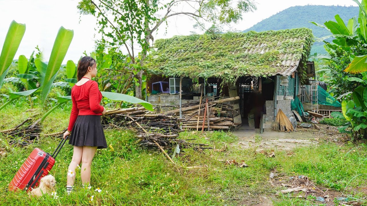 Full Video -- 120 Days The Girl Leaves The City for the Village To Restore an Old House