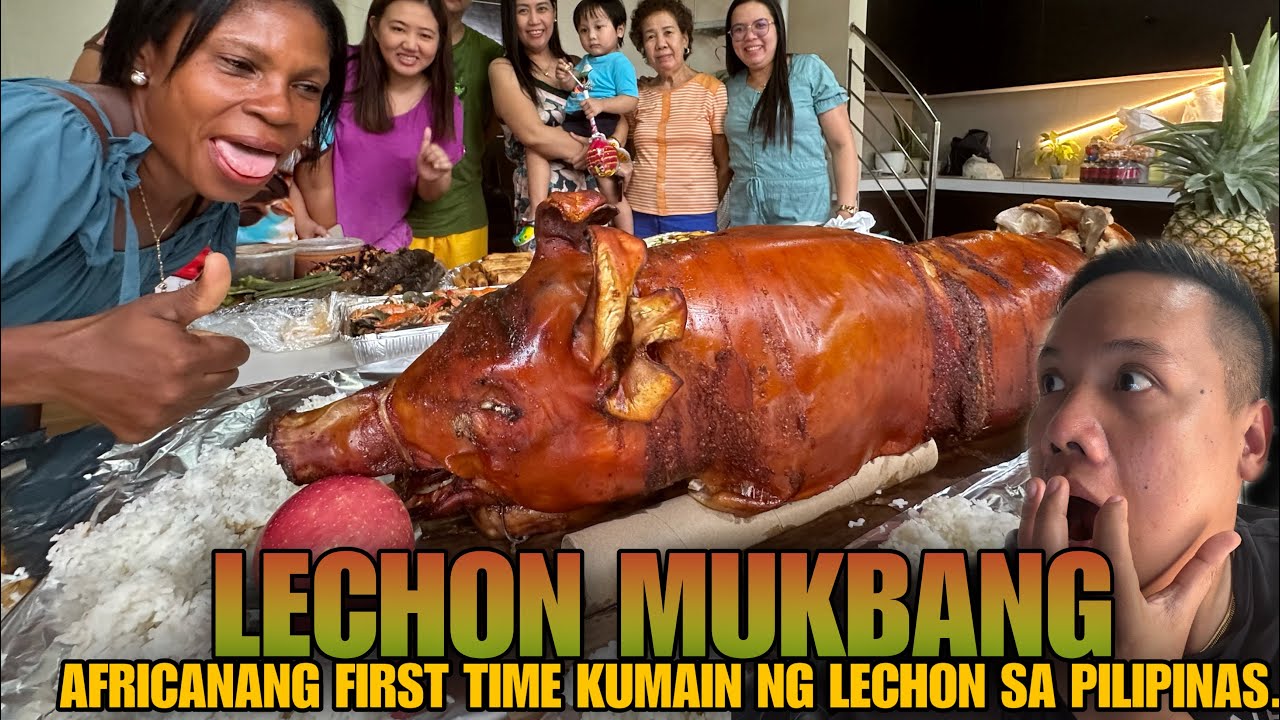 Lechon Baboy….MINUKBANG NG ISANG AFRICANA