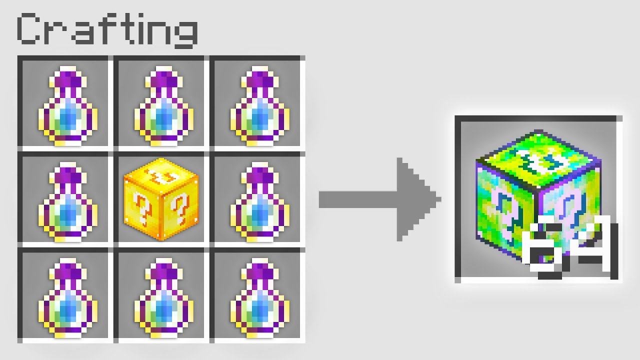 Minecraft UHC but you can craft LUCKY BLOCKS from any item..