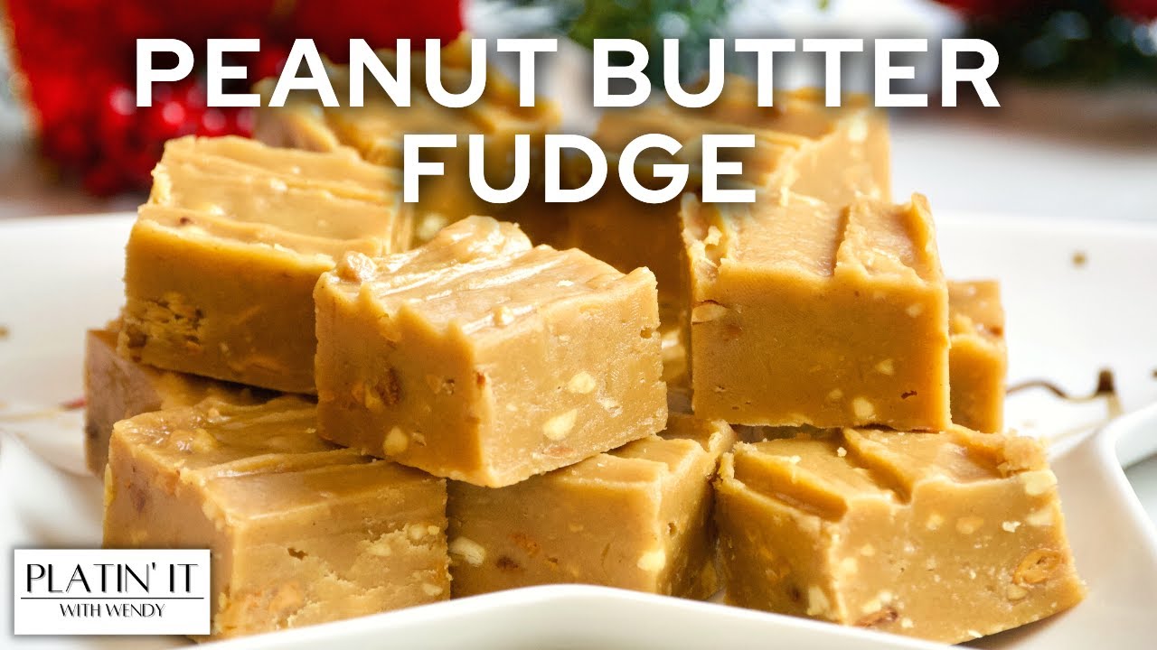 2 Ingredient, 2 Minute Peanut Butter Fudge | Holiday Favourites