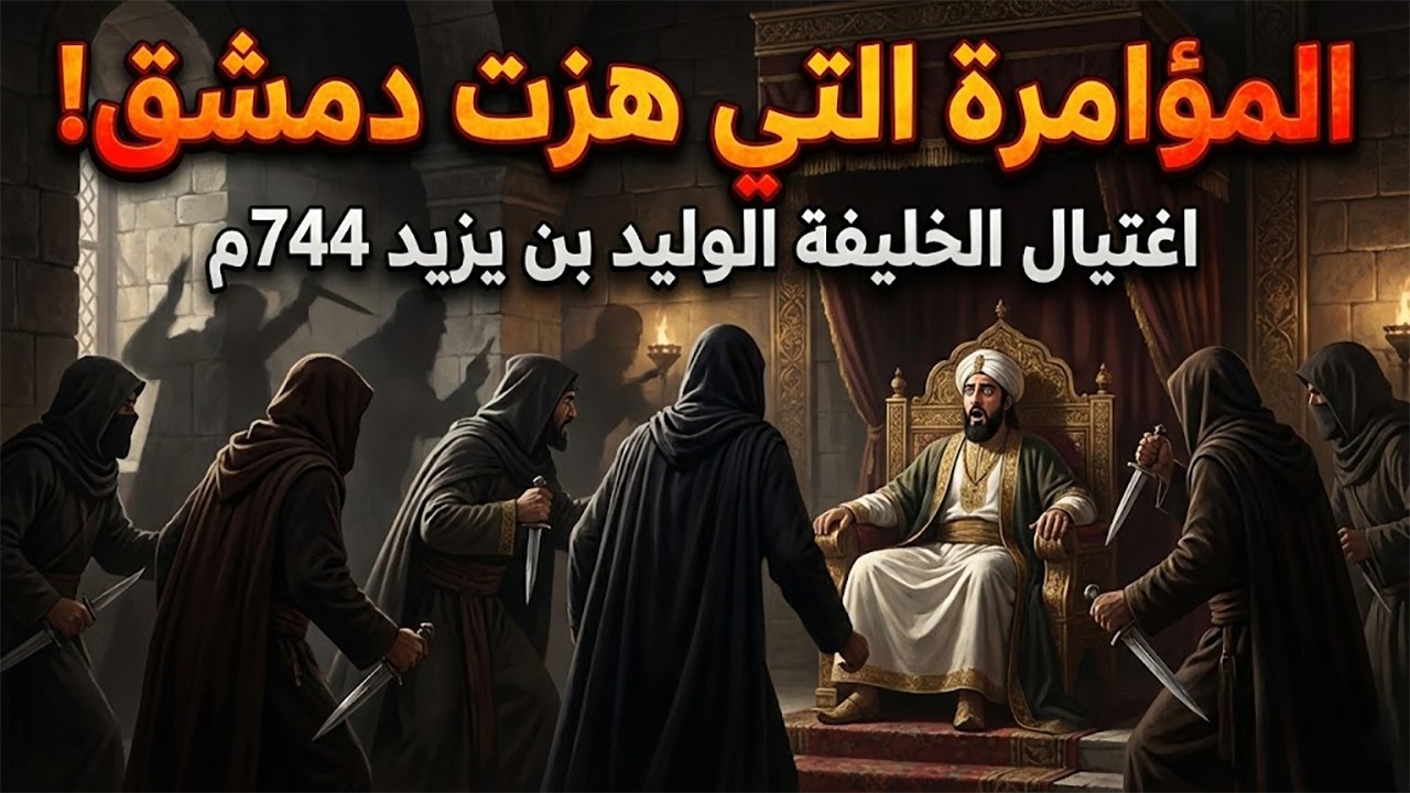 المؤامرة التي هزت دمشق! اغتيال الخليفة الوليد بن يزيد 744م ونهاية الدولة الأموية 🩸⚔️