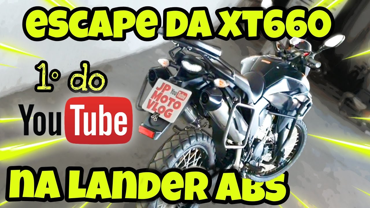 ESCAPE DA XT660 NA LANDER ABS! Como instalar um desses na sua LANDER #jpmotovlog