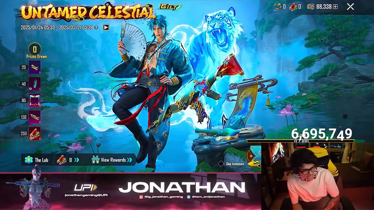 🔥Jonathan is Back with The NEW  TIGER M416 CRATE OPENING😱 90k UC #jonathangaming🔥