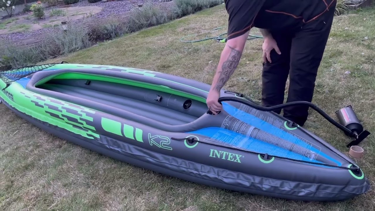 Intex Challenger K2 Kayak Unboxing and Setup