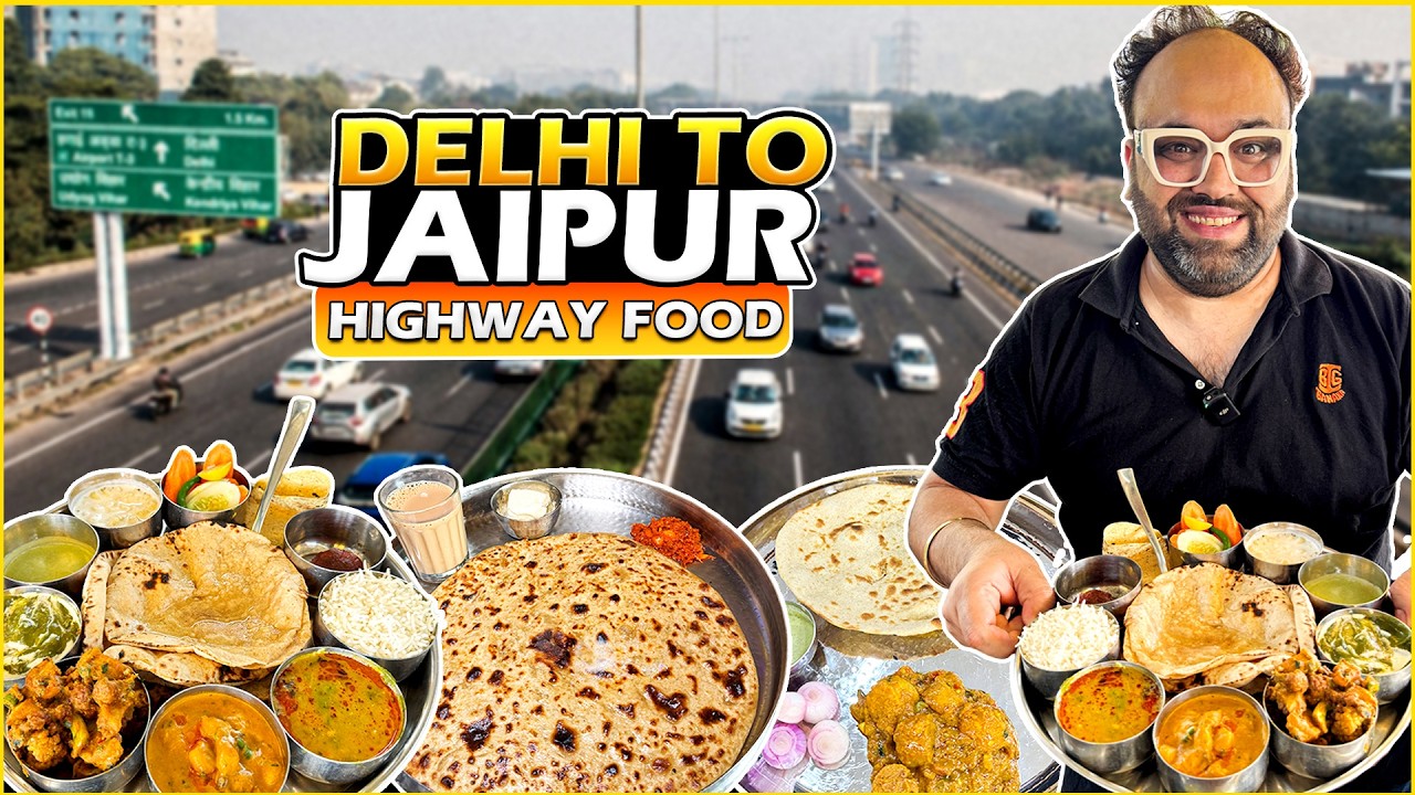 Delhi To Jaipur Highway | Panchgaon Chai Paratha, Marwari Thali, Besan Ke Gatte