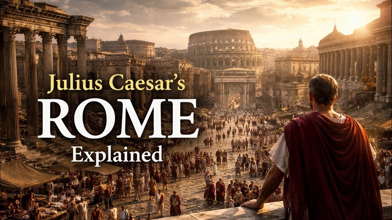 A Day in Rome Under Julius Caesar (AI Reconstruction) 
