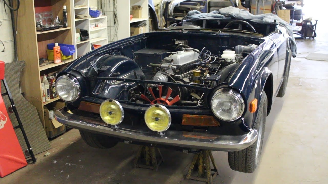 1973 Triumph TR6 Restoration - Part 17 - Front Bumper supports