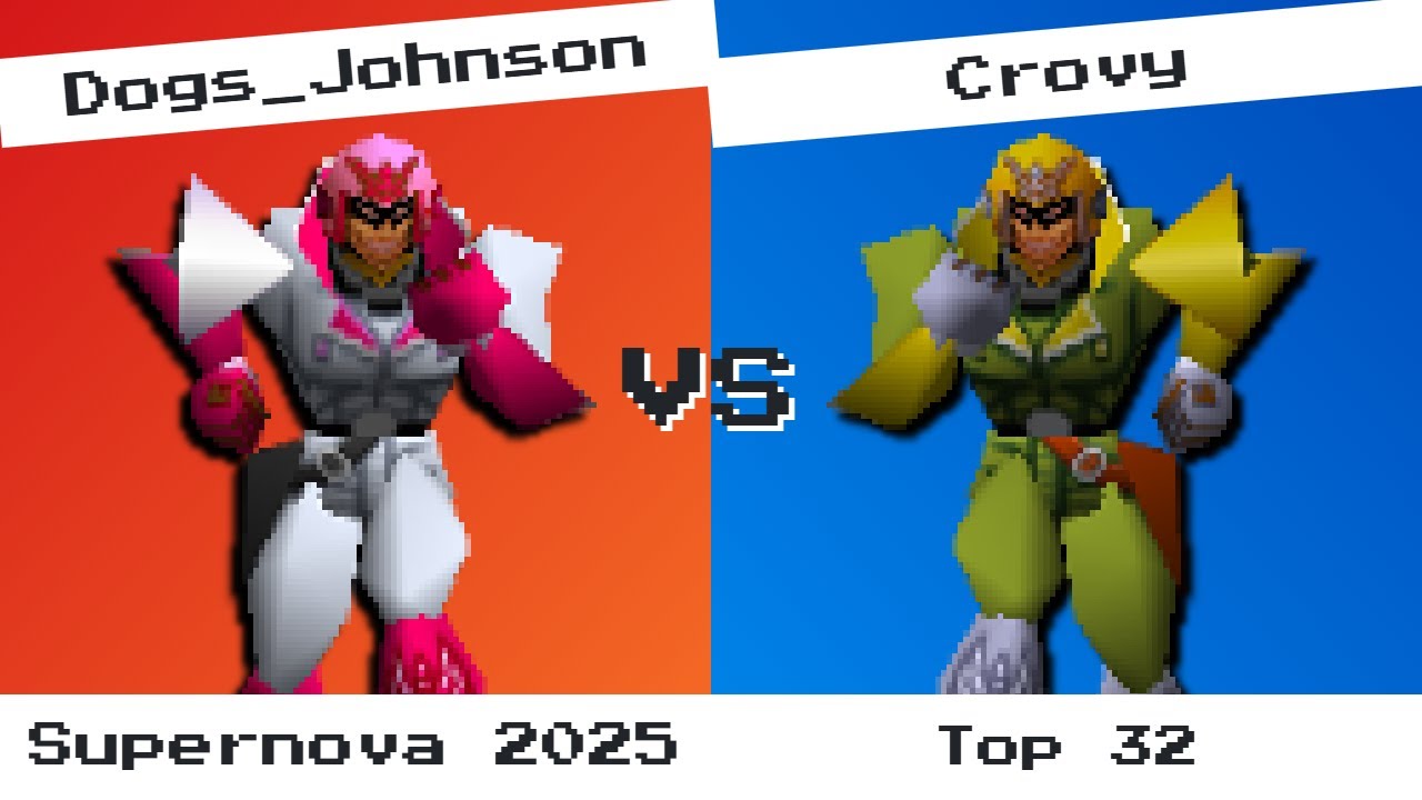Dogs Johnson (Pink Falcon, Pikachu) vs Crovy (Green Falcon) - Supernova 2025 Top 32 - SSB64